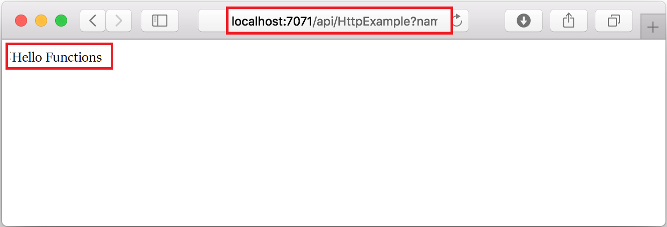 Browser - output contoh localhost