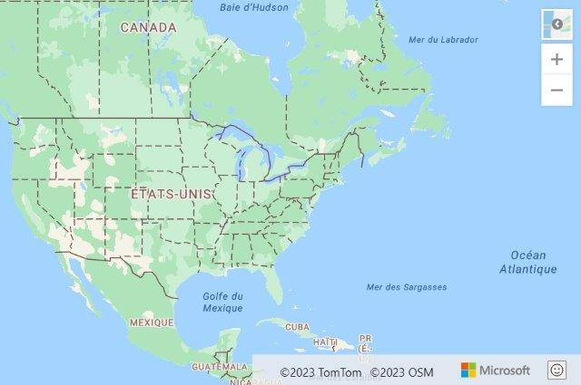 Peta Azure Maps yang Dilokalkan