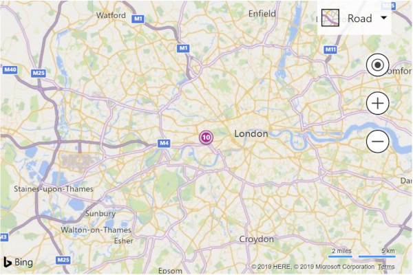 Bing Maps add puspin