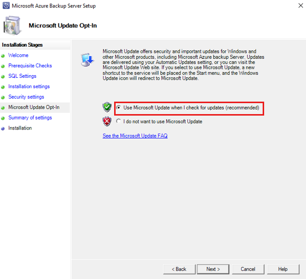 Microsoft Update Opt-In