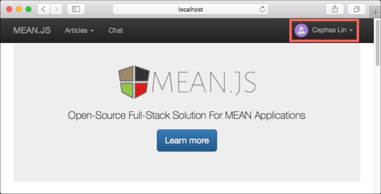MEAN.js connects successfully to MongoDB
