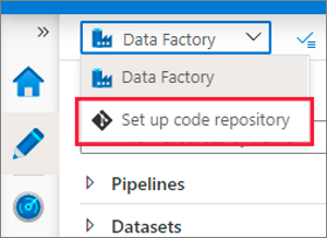 Configure the code repository settings from authoring