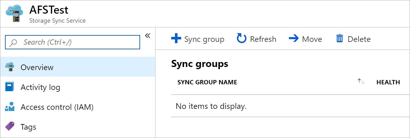 Membuat grup sinkronisasi baru di portal Microsoft Azure