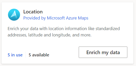 Petak peta Azure Maps.