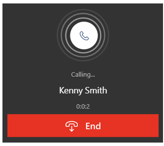 Contoh dialer softphone yang memanggil kontak.