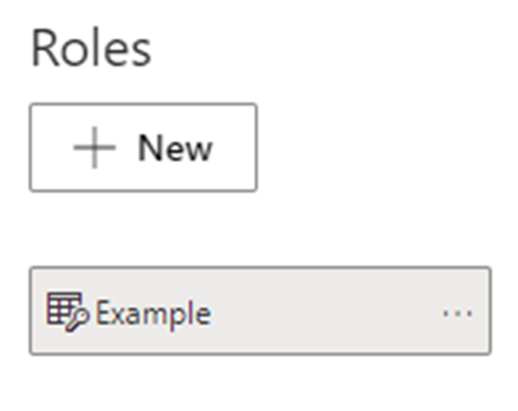 Cuplikan layar mengganti nama peran di editor keamanan tingkat baris yang ditingkatkan.