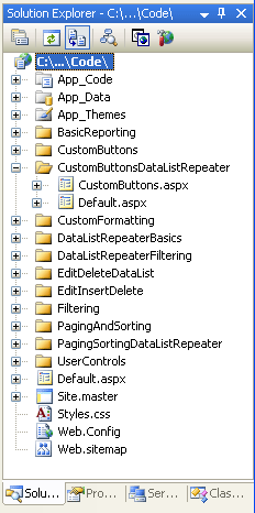 Aggiungere le pagine ASP.NET per le esercitazioni di Buttons-Related personalizzate