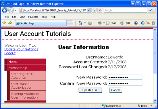 Un amministratore può modificare la password di un utente