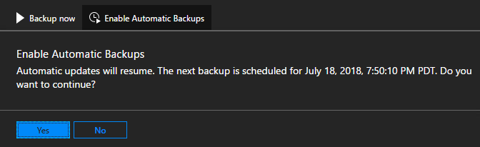 Azure Stack - enable scheduled backups