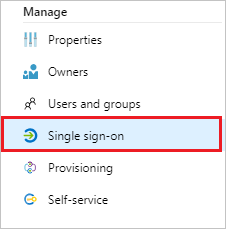 Configure single sign-on link