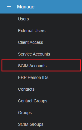 Infor CloudSuite SCIM Account