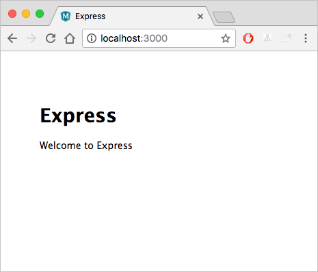 Running Express Application