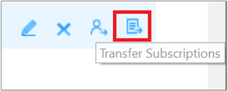 Image showing the Transfer Subscriptions symbol