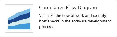Cumulative flow diagram widget