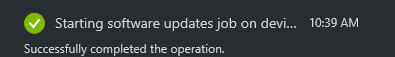 Update job creation