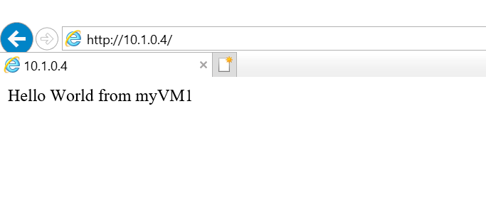 Screenshot dell'indirizzo IP nella barra degli indirizzi del browser.