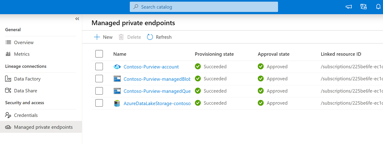 Endpoint privato gestito da Microsoft Purview