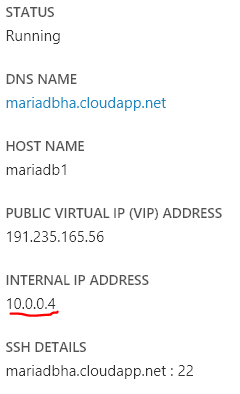 Recupero dell'indirizzo IP virtuale