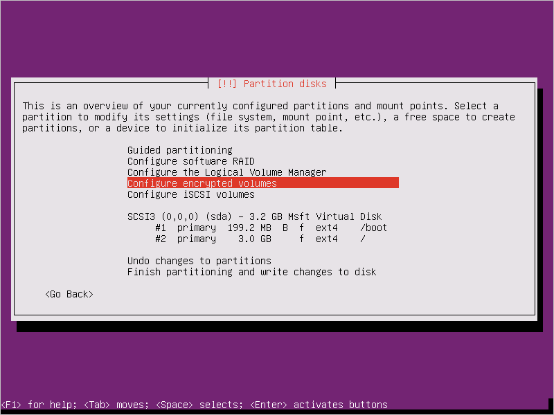 Configurazione di Ubuntu 16.04 - Configurare i volumi crittografati