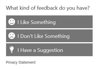 Che tipo di feedback hai.