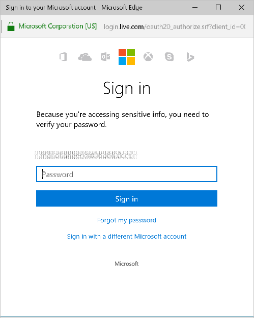 Immetti nome utente e password.