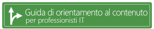Guida di orientamento al contenuto per professionisti IT (immagine banner)