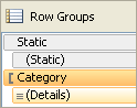 Gruppi di righe, modalità avanzata con membri statici