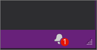 Icona di notifica nell'IDE di Visual Studio