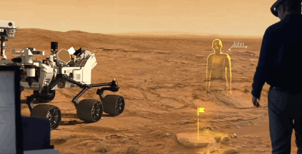 Collaborazione tra colleghi separati in remoto per pianificare il lavoro per mars rover
