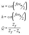 equations of the variable meanings