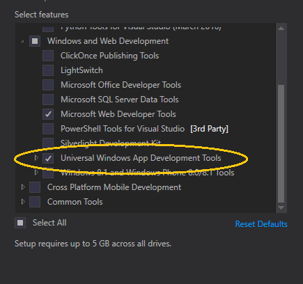 Install Visual Studio 2015 Update 2