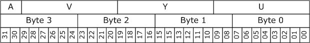 diagramma che mostra il layout di y410 pixel.