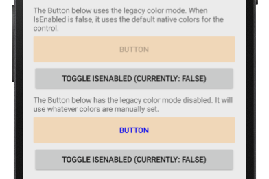 Legacy color mode disabled