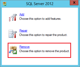SQL Server の削除