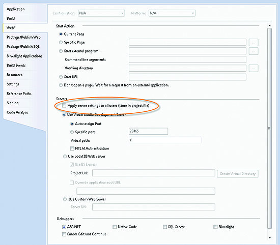 Make Server Selection and Related Settings on a Per-User Basis
