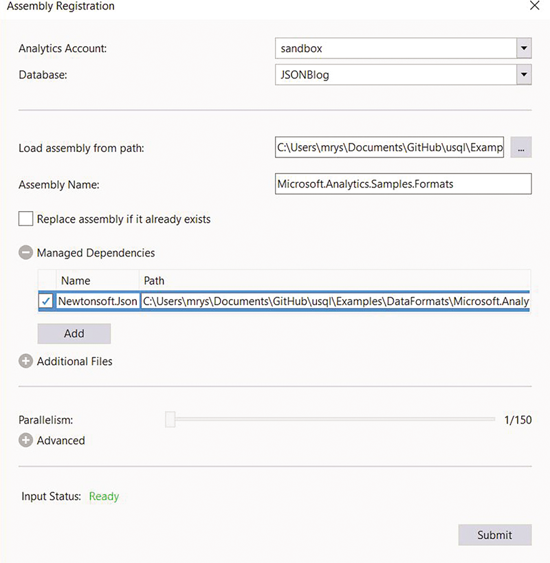 Visual Studio での Formats アセンブリの登録