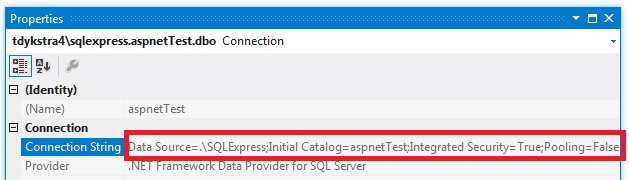 aspnet_connection_string_in_Server_Explorer