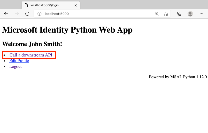 Screenshot showing how to call a web A P I.
