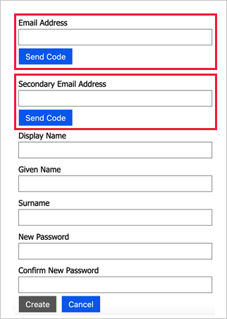 Screenshot showing email verification display control