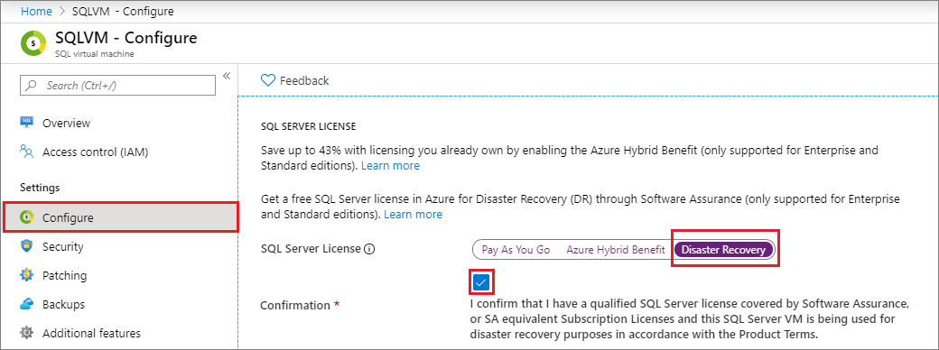 Configure a disaster recovery replica in Azure