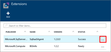 Azure Portal で SQL Server IaaS エージェント拡張機能をアンインストールする