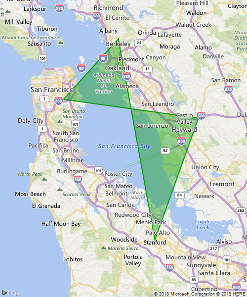 Draw Polygon in Bay Area