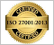 ISO 27001 のロゴ。