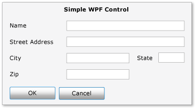Screenshot that shows a simple WPF control.