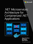 eBook の「コンテナー化された .NET アプリケーションの .NET マイクロサービス アーキテクチャ」のカバー サムネイル。