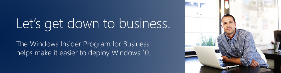 Learn more about the Windows Insider Program for Business