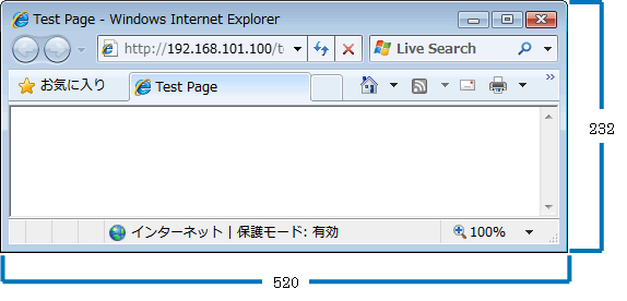 Internet Explorer 8 Beta2 (Windows Vista SP1) 520 x 232