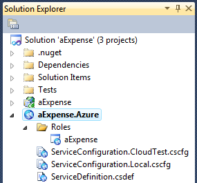 Figure 3 - Using separate configuration files for local and cloud configurations