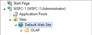 OLAP フォルダーをアプリに変換する前に OLAP フォルダーをアプリ