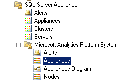 Screenshot showing the Appliances option.